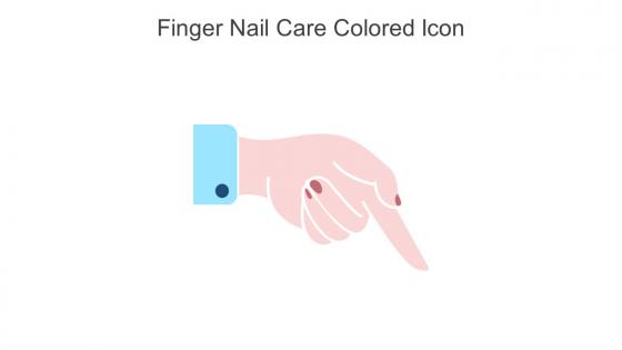 Finger Nail Care Colored Icon In Powerpoint Pptx Png And Editable Eps Format