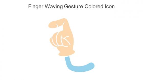 Finger Waving Gesture Colored Icon In Powerpoint Pptx Png And Editable Eps Format