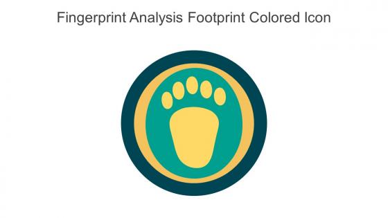 Fingerprint Analysis Footprint Colored Icon In Powerpoint Pptx Png And Editable Eps Format