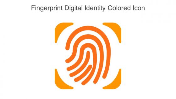Fingerprint Digital Identity Colored Icon In Powerpoint Pptx Png And Editable Eps Format