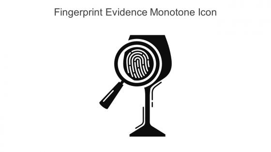 Fingerprint Evidence Monotone Icon In Powerpoint Pptx Png And Editable Eps Format
