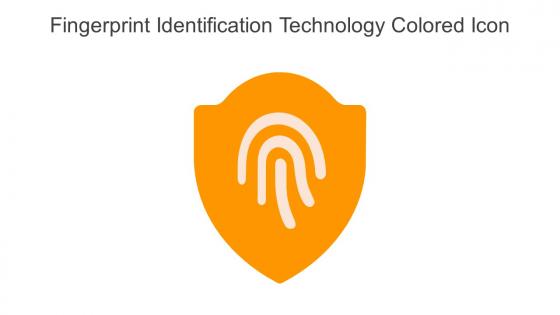 Fingerprint Identification Technology Colored Icon In Powerpoint Pptx Png And Editable Eps Format