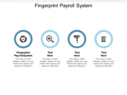 Fingerprint payroll system ppt powerpoint presentation outline designs download cpb