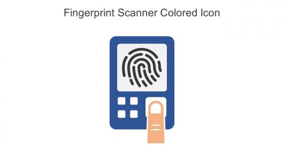 Fingerprint Scanner Colored Icon In Powerpoint Pptx Png And Editable Eps Format