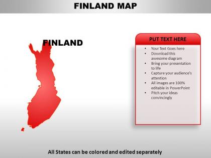 Finland country powerpoint maps