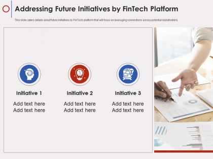 Fintech company addressing future initiatives by fintech platform ppt grid