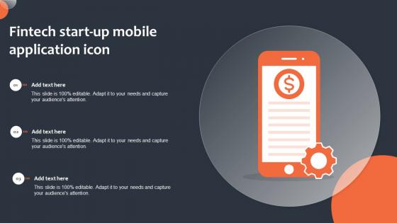Fintech Start Up Mobile Application Icon