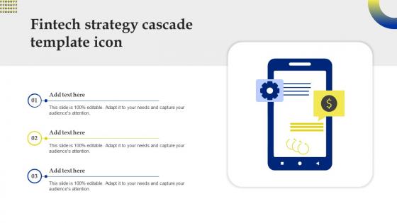 Fintech Strategy Cascade Template Icon