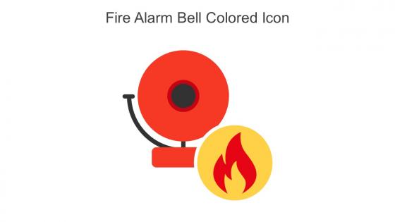 Fire Alarm Bell Colored Icon In Powerpoint Pptx Png And Editable Eps Format