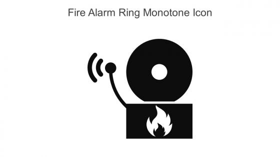 Fire Alarm Ring Monotone Icon In Powerpoint Pptx Png And Editable Eps Format