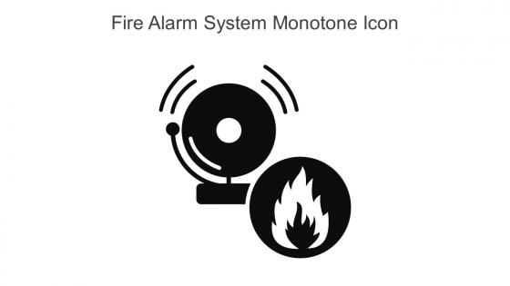 Fire Alarm System Monotone Icon In Powerpoint Pptx Png And Editable Eps Format