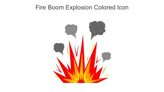 Fire Boom Explosion Colored Icon In Powerpoint Pptx Png And Editable Eps Format