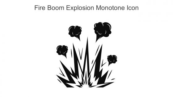 Fire Boom Explosion Monotone Icon In Powerpoint Pptx Png And Editable Eps Format