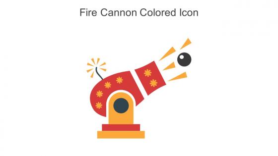 Fire Cannon Colored Icon In Powerpoint Pptx Png And Editable Eps Format
