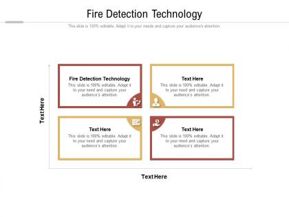 Fire detection technology ppt powerpoint presentation portfolio skills cpb