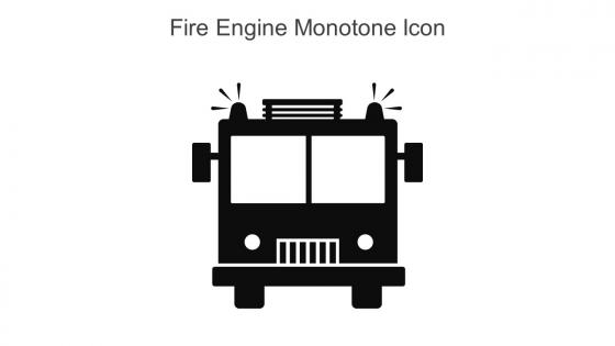 Fire Engine Monotone Icon In Powerpoint Pptx Png And Editable Eps Format