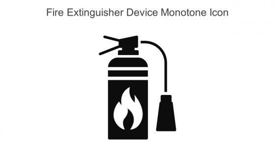 Fire Extinguisher Device Monotone Icon In Powerpoint Pptx Png And Editable Eps Format