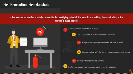 Fire Marshals And Their Duties Training Ppt