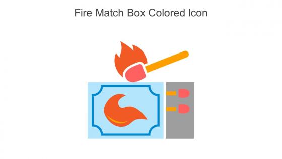 Fire Match Box Colored Icon In Powerpoint Pptx Png And Editable Eps Format