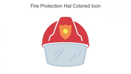 Fire Protection Hat Colored Icon In Powerpoint Pptx Png And Editable Eps Format