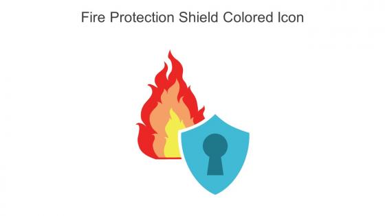 Fire Protection Shield Colored Icon In Powerpoint Pptx Png And Editable Eps Format