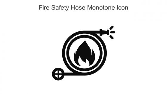Fire Safety Hose Monotone Icon In Powerpoint Pptx Png And Editable Eps Format