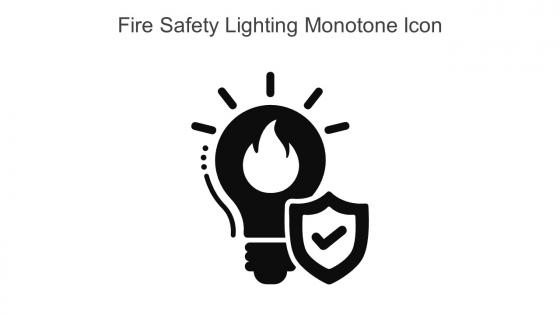 Fire Safety Lighting Monotone Icon In Powerpoint Pptx Png And Editable Eps Format