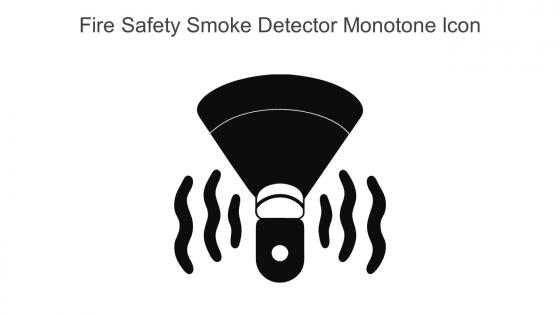 Fire Safety Smoke Detector Monotone Icon In Powerpoint Pptx Png And Editable Eps Format
