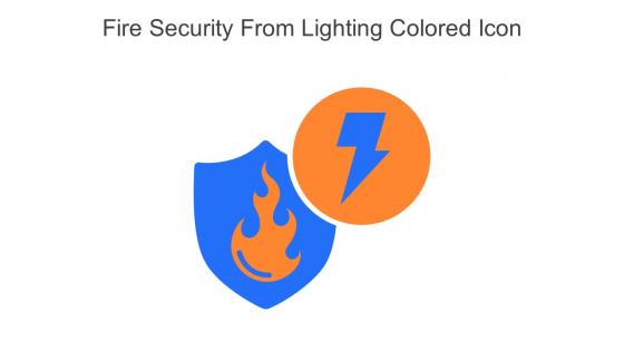 Fire Security From Lighting Colored Icon In Powerpoint Pptx Png And Editable Eps Format