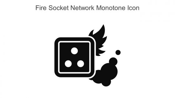 Fire Socket Network Monotone Icon In Powerpoint Pptx Png And Editable Eps Format