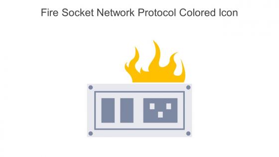 Fire Socket Network Protocol Colored Icon In Powerpoint Pptx Png And Editable Eps Format