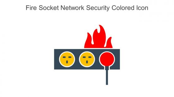 Fire Socket Network Security Colored Icon In Powerpoint Pptx Png And Editable Eps Format