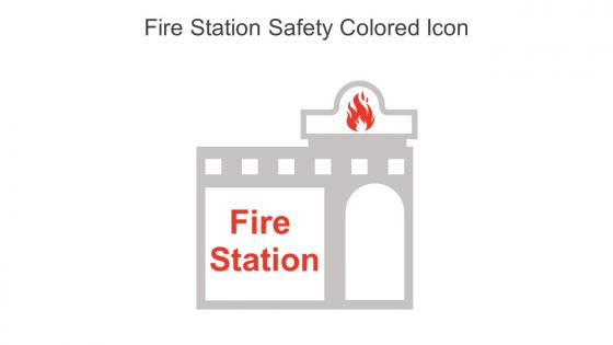 Fire Station Safety Colored Icon In Powerpoint Pptx Png And Editable Eps Format