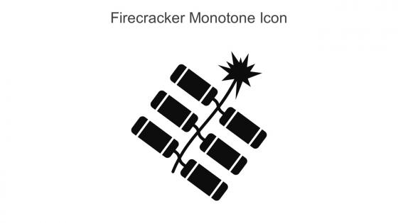 Firecracker Monotone Icon In Powerpoint Pptx Png And Editable Eps Format