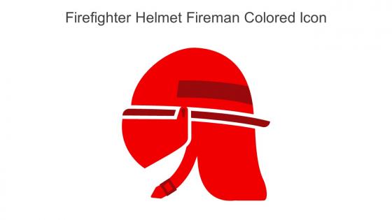 Firefighter Helmet Fireman Colored Icon In Powerpoint Pptx Png And Editable Eps Format