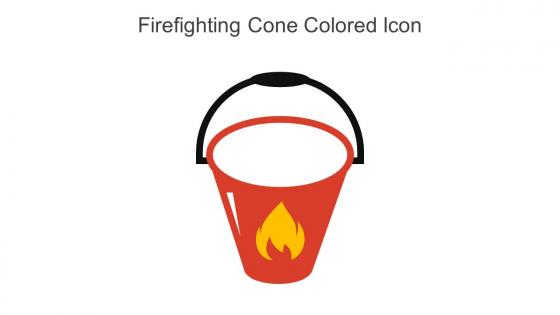 Firefighting Cone Colored Icon In Powerpoint Pptx Png And Editable Eps Format