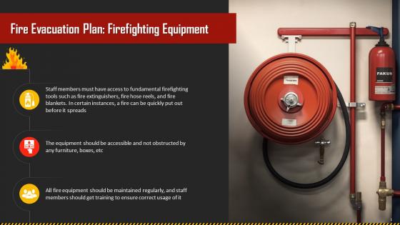 Firefighting Equipment For Fire Evacuation Plan Training Ppt