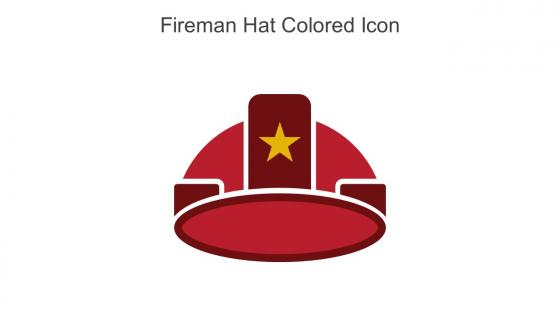 Fireman Hat Colored Icon In Powerpoint Pptx Png And Editable Eps Format