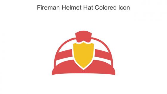 Fireman Helmet Hat Colored Icon In Powerpoint Pptx Png And Editable Eps Format