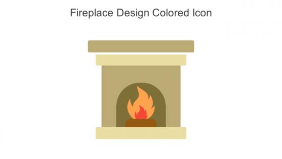 Fireplace Design Colored Icon In Powerpoint Pptx Png And Editable Eps Format