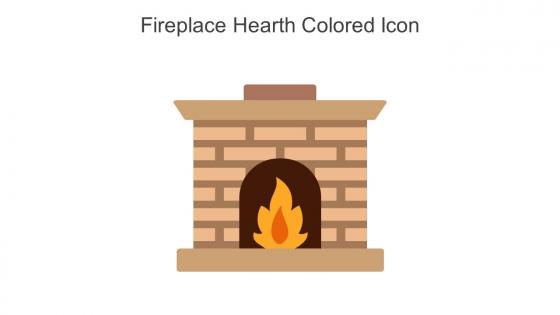 Fireplace Hearth Colored Icon In Powerpoint Pptx Png And Editable Eps Format
