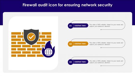 Firewall Audit Icon For Ensuring Network Security
