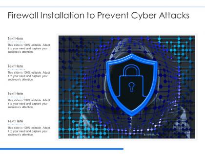 Firewall installation to prevent cyber attacks