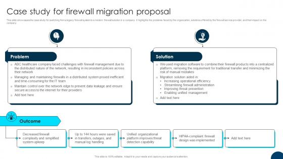 Firewall Migration Proposal Case Study For Firewall Migration Proposal