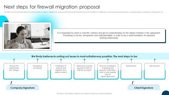 Firewall Migration Proposal Next Steps For Firewall Migration Proposal
