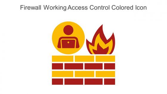 Firewall Working Access Control Colored Icon In Powerpoint Pptx Png And Editable Eps Format
