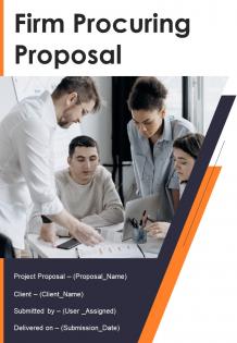 Firm Procuring Proposal Sample Document Report Doc Pdf Ppt