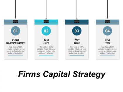 Firms capital strategy ppt powerpoint presentation outline graphic tips cpb