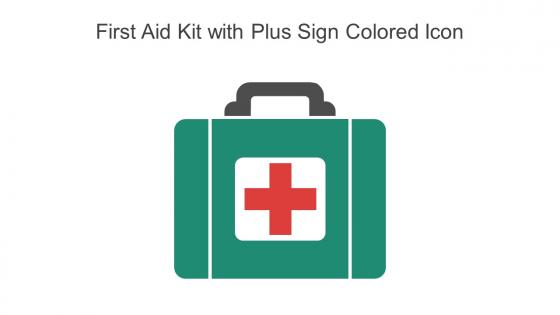 First Aid Kit With Plus Sign Colored Icon In Powerpoint Pptx Png And Editable Eps Format