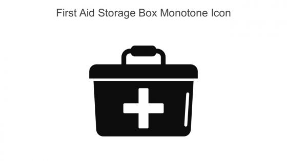 First Aid Storage Box Monotone Icon In Powerpoint Pptx Png And Editable Eps Format